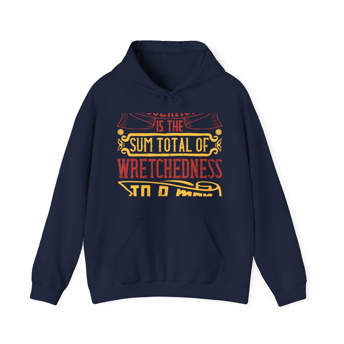 Isolation is the sum total of wretchedness to a man-01 — Unisex Heavy Blend Hoodie (G18500)