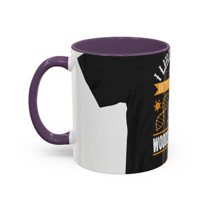 I like writing in total isolation like out in the woods somewhere — Accent Mug 11/15oz