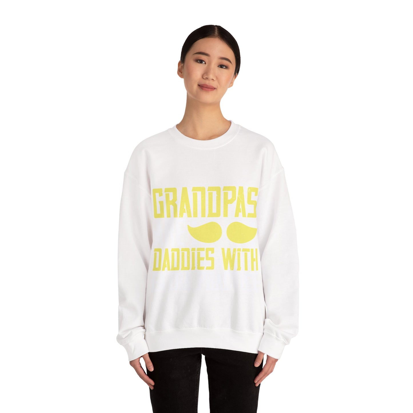 Grandpas are daddies with extra practice-02 — Unisex Heavy Blend Crewneck (G18000)