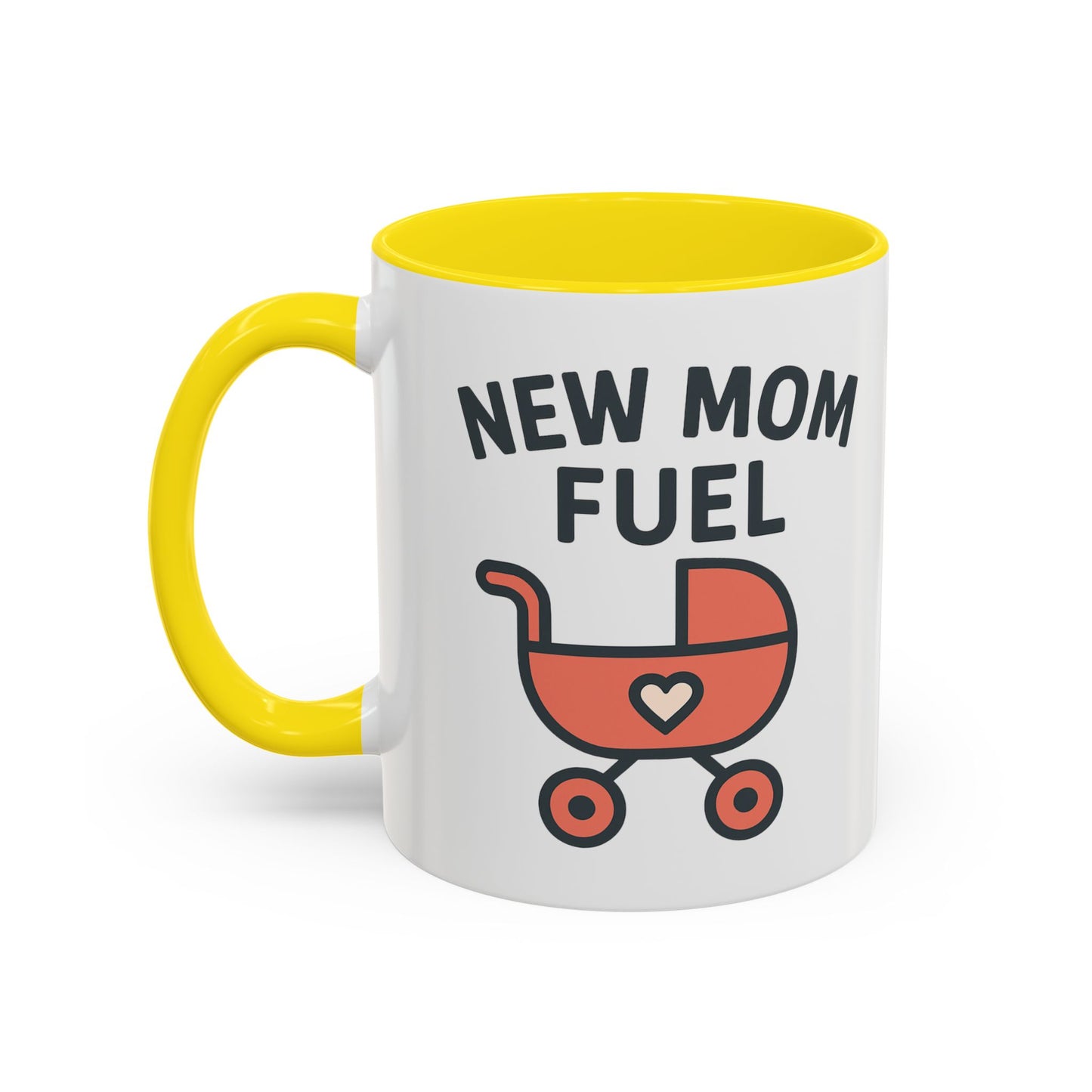New Mom Fuel Coffee Mug - Cute Mom Gift, Ceramic Coffee Cup, Mommy Essentials, Baby Shower Gift, Parent Life Mug