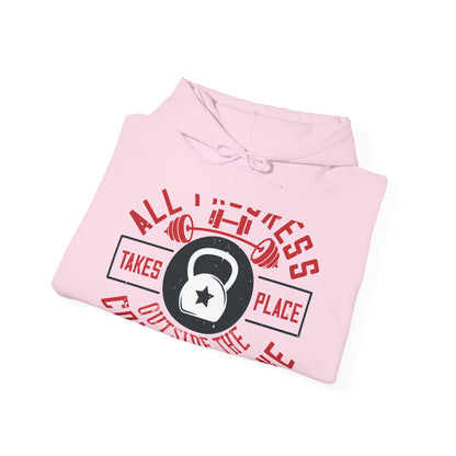 All progress takes place outside the comfort zone-01 — Unisex Heavy Blend Hoodie (G18500)