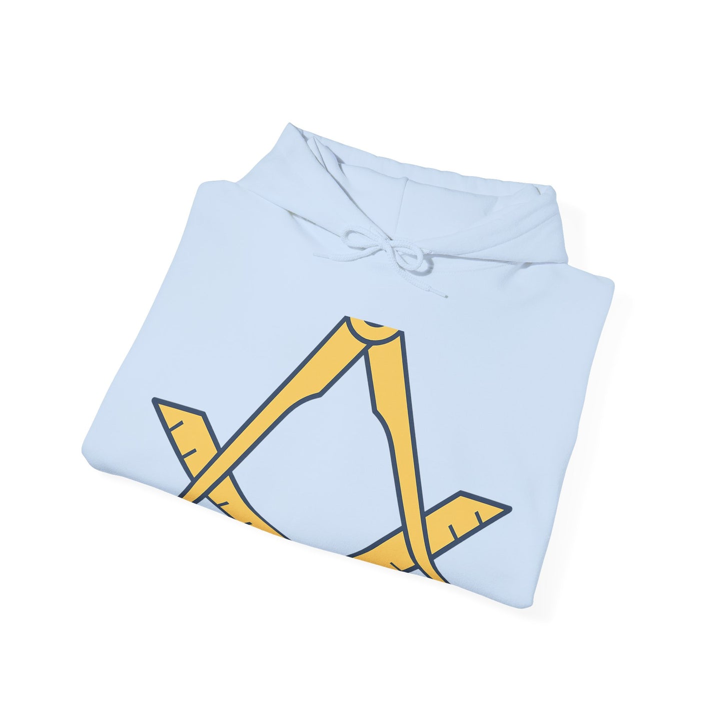 Plain Square and compass — Unisex Heavy Blend Hoodie (G18500)