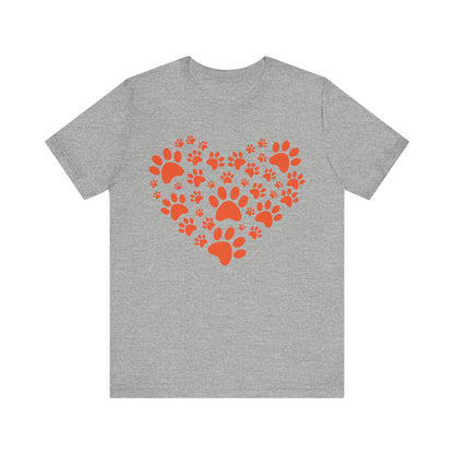 Animal foot print T-shirt, Pet Tshirt, Animal Shirt, Unisex Shirt, Crewneck Shirt, Short Sleeve Tee, Gift for Him, Gift for Her