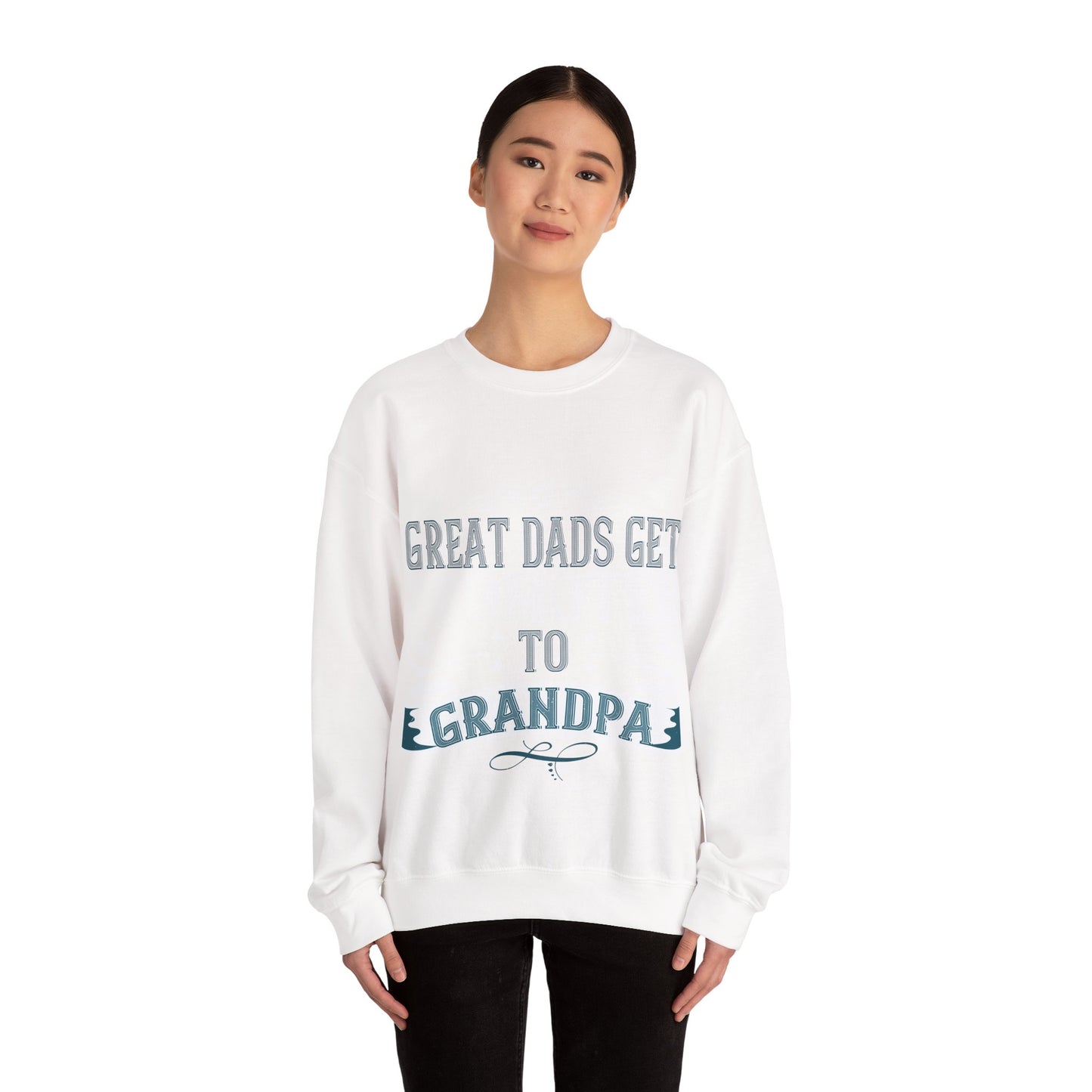Great dads get promoted to grandpa-2 — Unisex Heavy Blend Crewneck (G18000)
