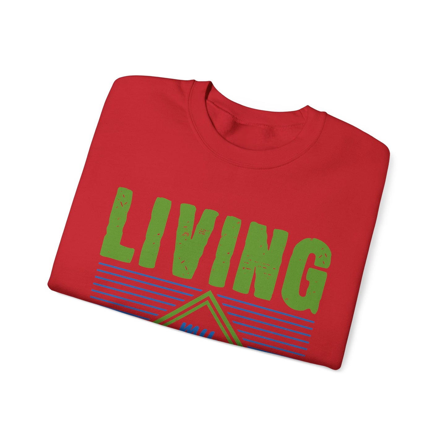 living my best quarantine-01 — Unisex Heavy Blend Crewneck (G18000)