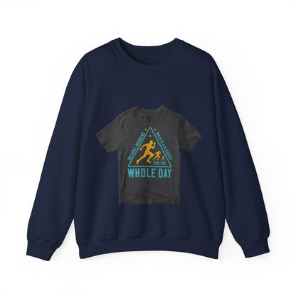 An early-morning walk is a blessing for the whole day-0 — Unisex Heavy Blend Crewneck (G18000)