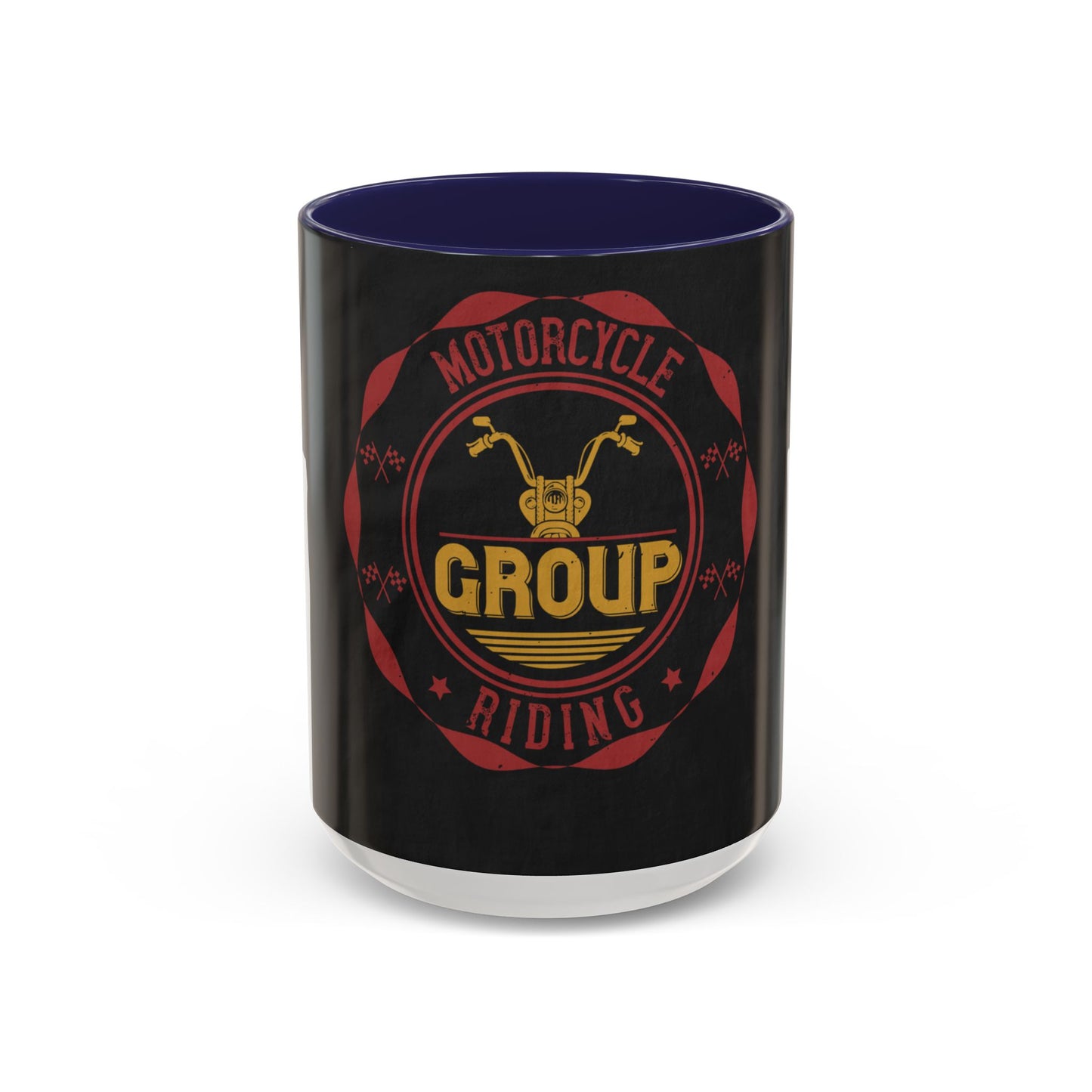 motorcycle group riding — Accent Mug 11/15oz