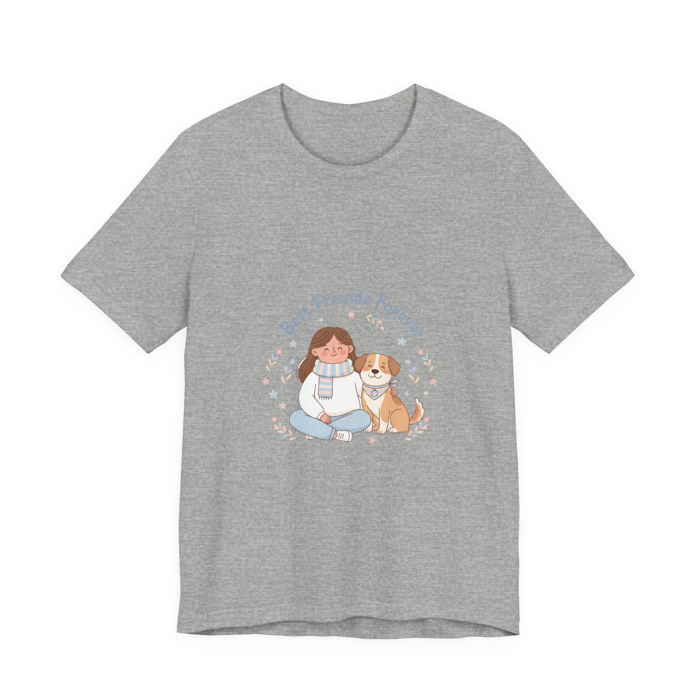 Best Friends Forever Tee | Pet Owner Matching, Paw Print Design