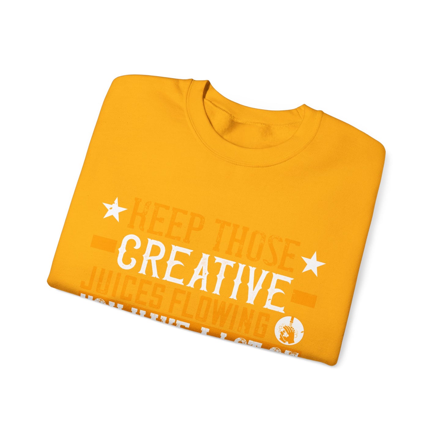 Keep those creative juices flowing. You have a lot of time on your hands!-01 — Unisex Heavy Blend Crewneck (G18000)