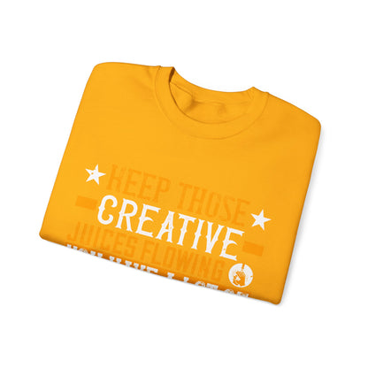 Keep those creative juices flowing. You have a lot of time on your hands!-01 — Unisex Heavy Blend Crewneck (G18000)