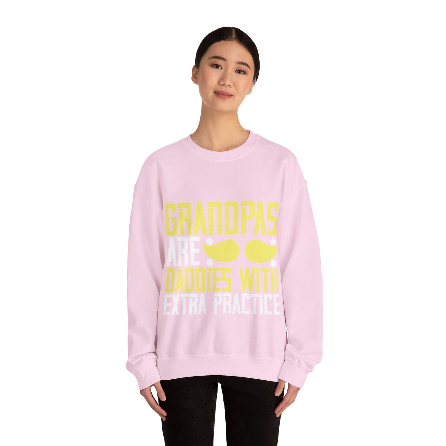 Grandpas are daddies with extra practice-02 — Unisex Heavy Blend Crewneck (G18000)