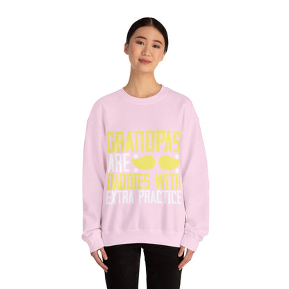 Grandpas are daddies with extra practice-02 — Unisex Heavy Blend Crewneck (G18000)