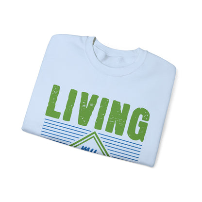 living my best quarantine-01 — Unisex Heavy Blend Crewneck (G18000)