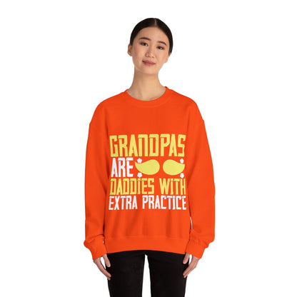 Grandpas are daddies with extra practice-02 — Unisex Heavy Blend Crewneck (G18000)