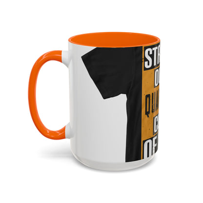 straight outta quarantine class of 2020 — Accent Mug 11/15oz