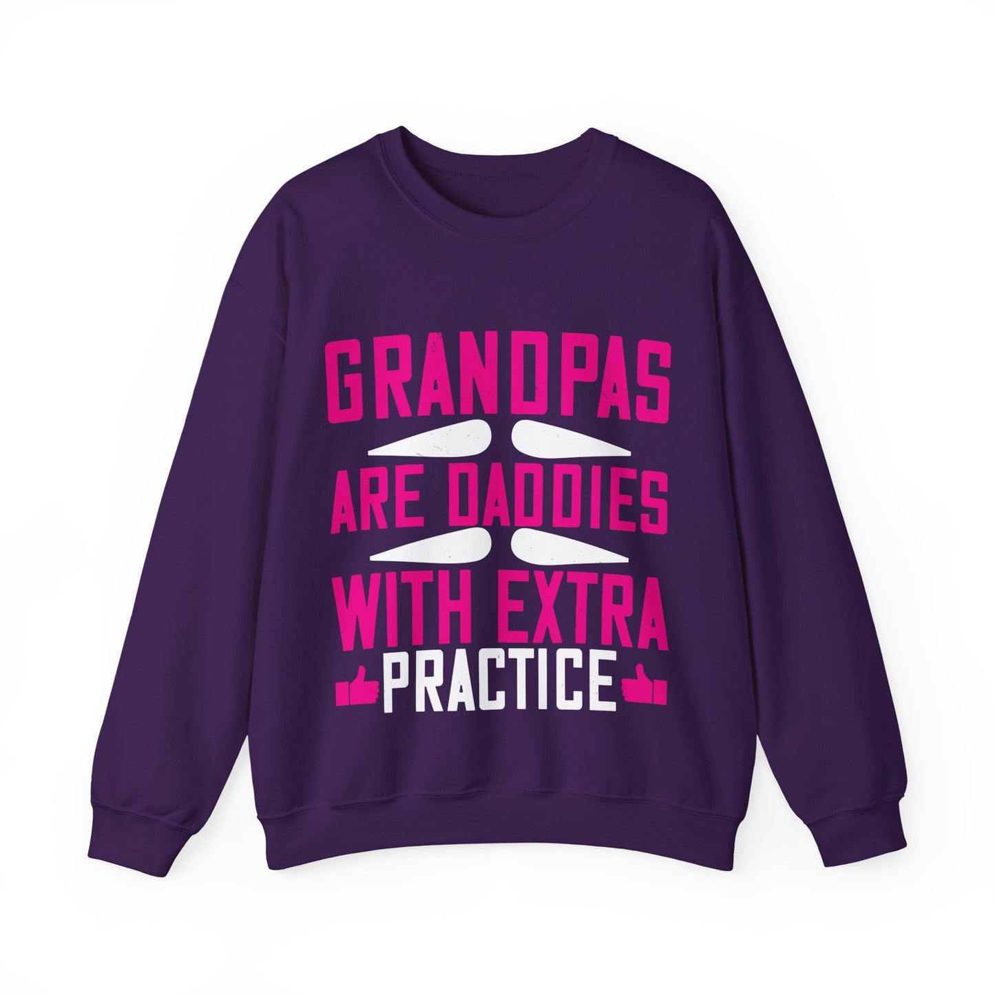 Grandpas are daddies with extra practice-01 — Unisex Heavy Blend Crewneck (G18000)