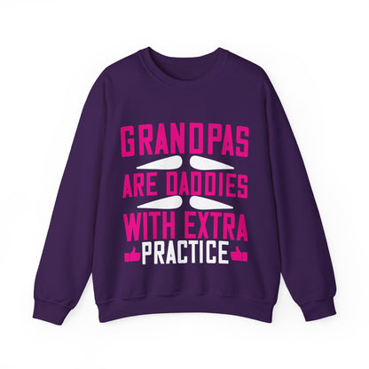 Grandpas are daddies with extra practice-01 — Unisex Heavy Blend Crewneck (G18000)