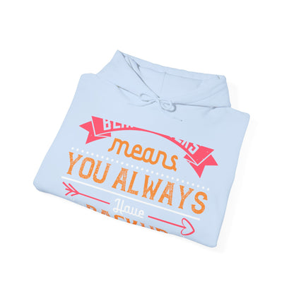 Being sisters means you always have backup 4 design (2) — Unisex Heavy Blend Hoodie (G18500)