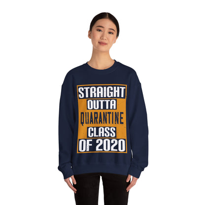 straight outta quarantine class of 2020-01 — Unisex Heavy Blend Crewneck (G18000)