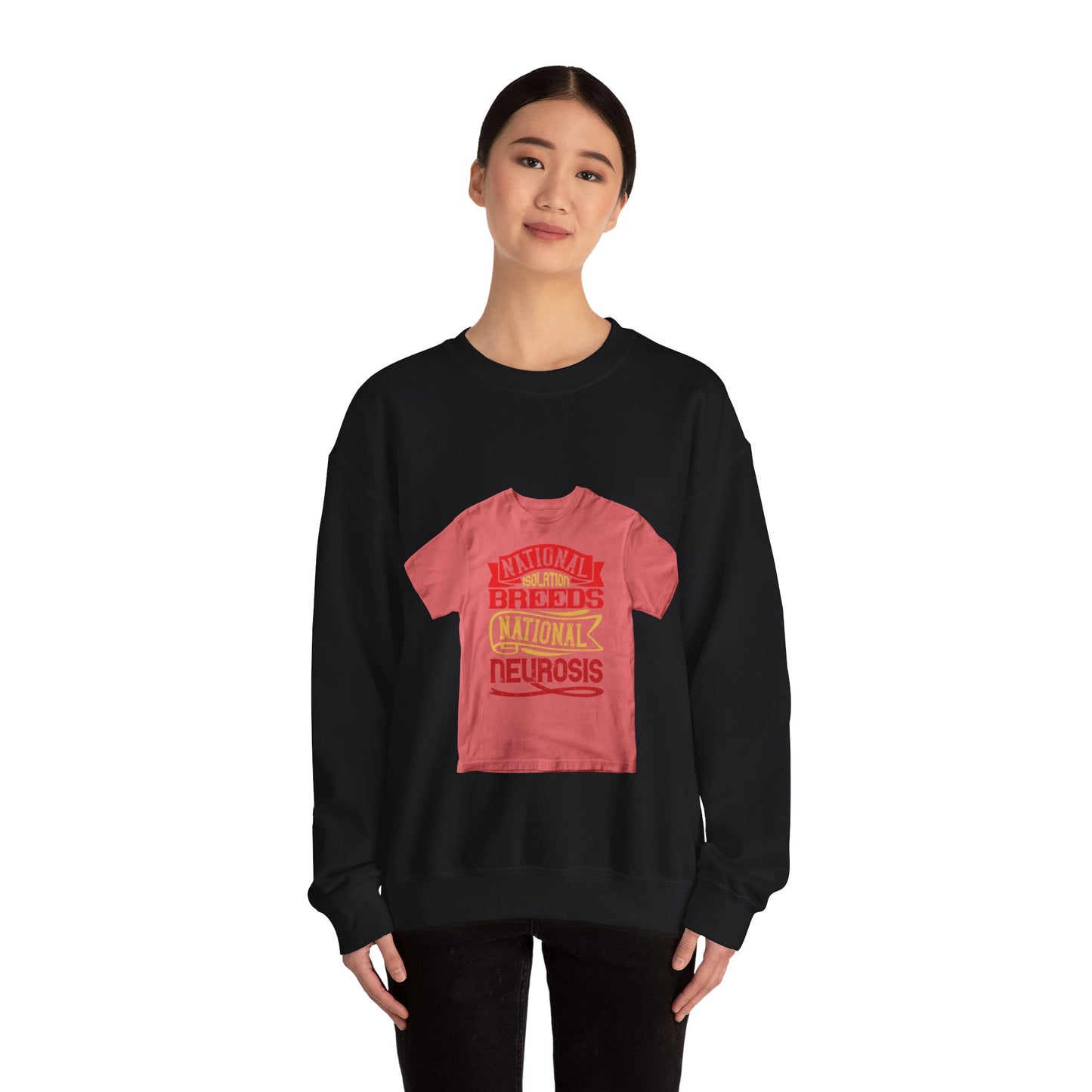 National isolation breeds national neurosis — Unisex Heavy Blend Crewneck (G18000)
