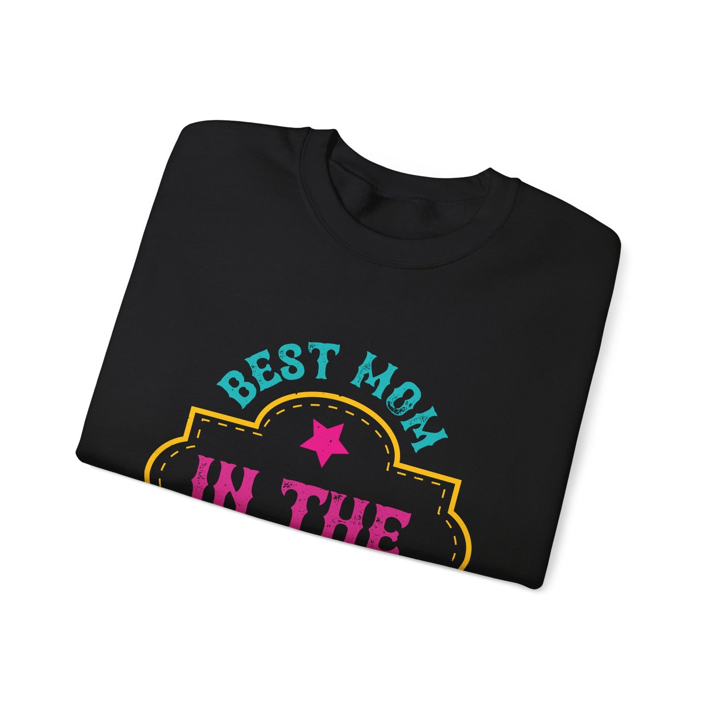 best mom in the galaxy-01 — Unisex Heavy Blend Crewneck (G18000)