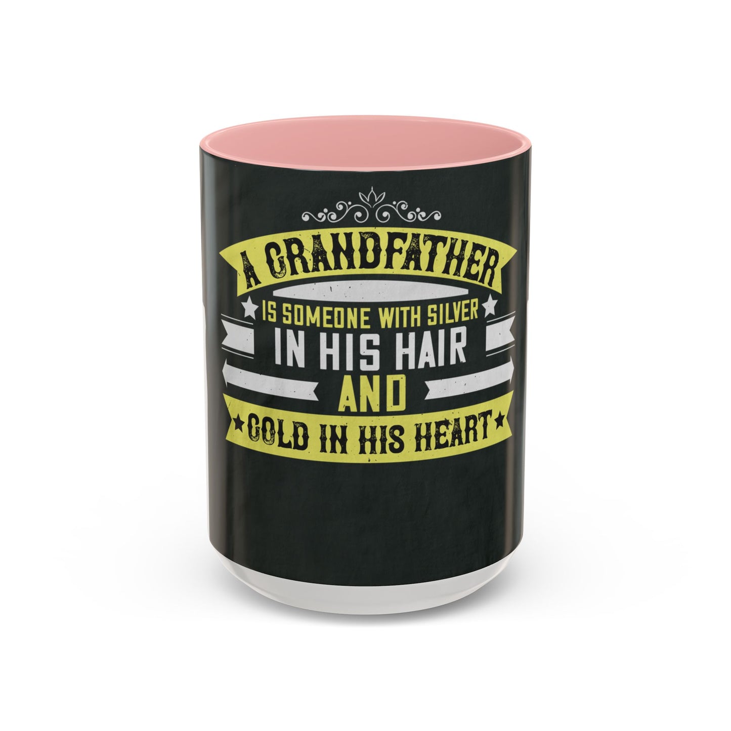 A grandfather is someone with silver-02 — Accent Mug 11/15oz