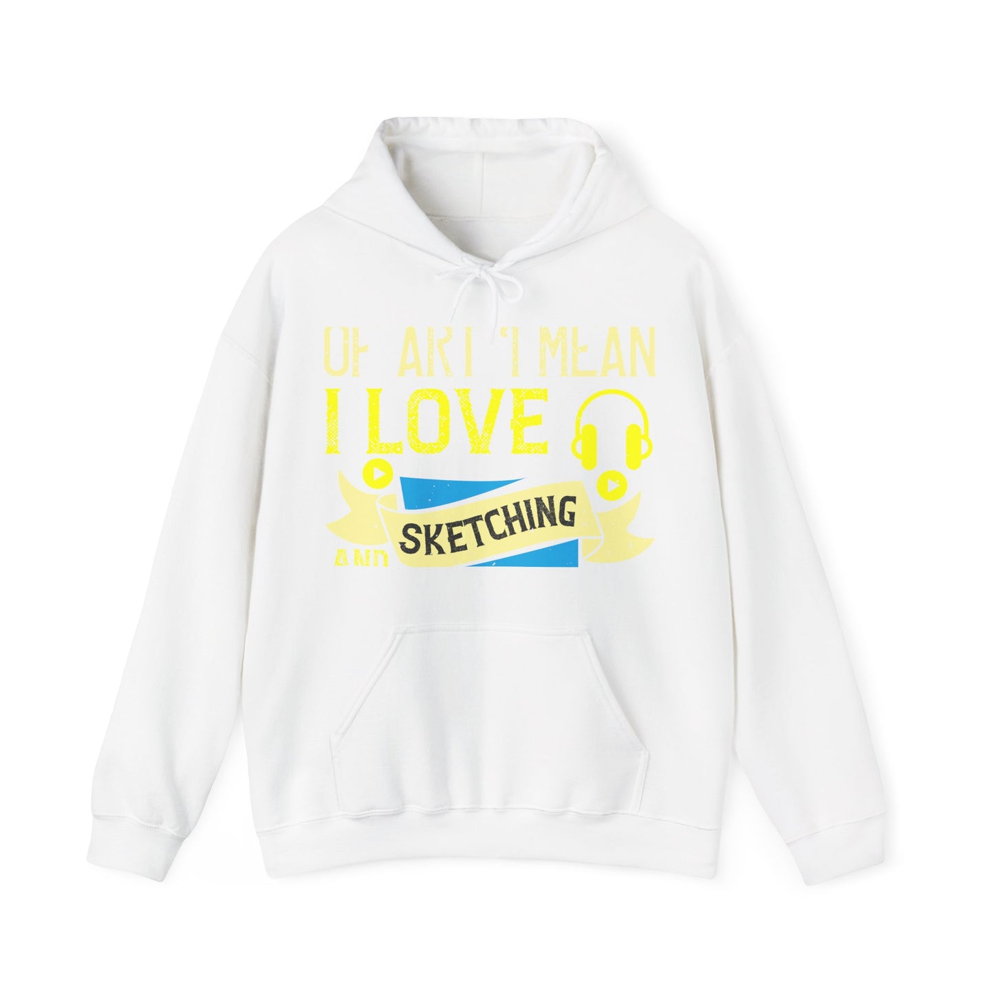 I love all kinds of art. I mean, I love sketching and acting and music-01 — Unisex Heavy Blend Hoodie (G18500)