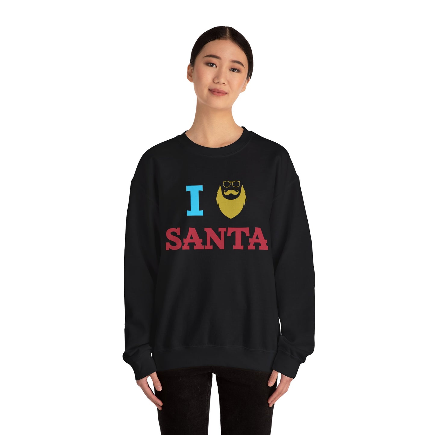 Christmas 'I Love Santa' Sweatshirt - Festive Holiday Apparel