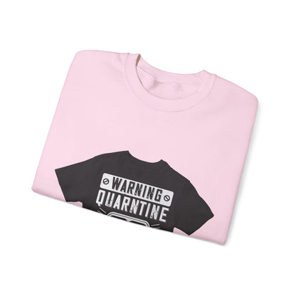 warning quarantine area — Unisex Heavy Blend Crewneck (G18000)