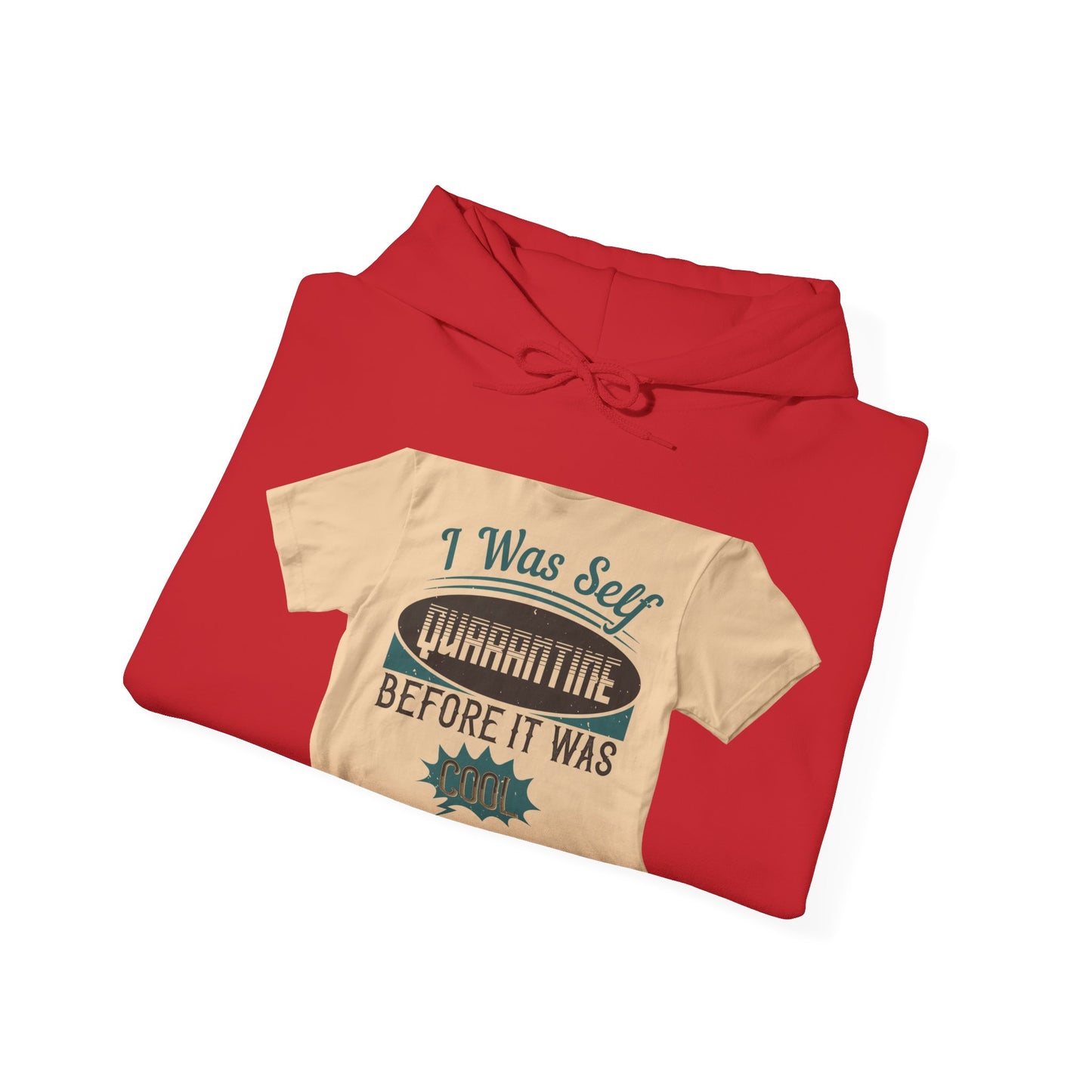 I was self-quarantine before it was cool — Unisex Heavy Blend Hoodie (G18500)