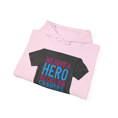 We have a hero, we call him grandpa-02 — Unisex Heavy Blend Hoodie (G18500)