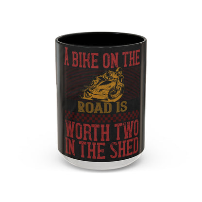 A bike on the worth two in the shet — Accent Mug 11/15oz