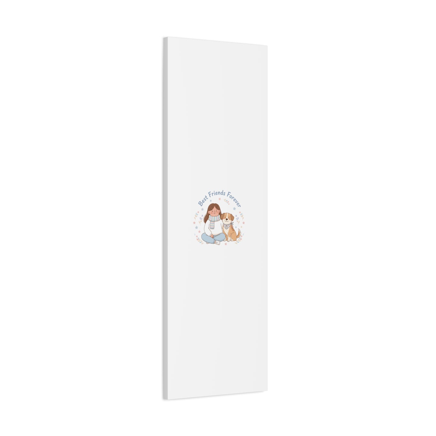 Best Friends Forever Canvas | Pet Owner Matching, Paw Print Art