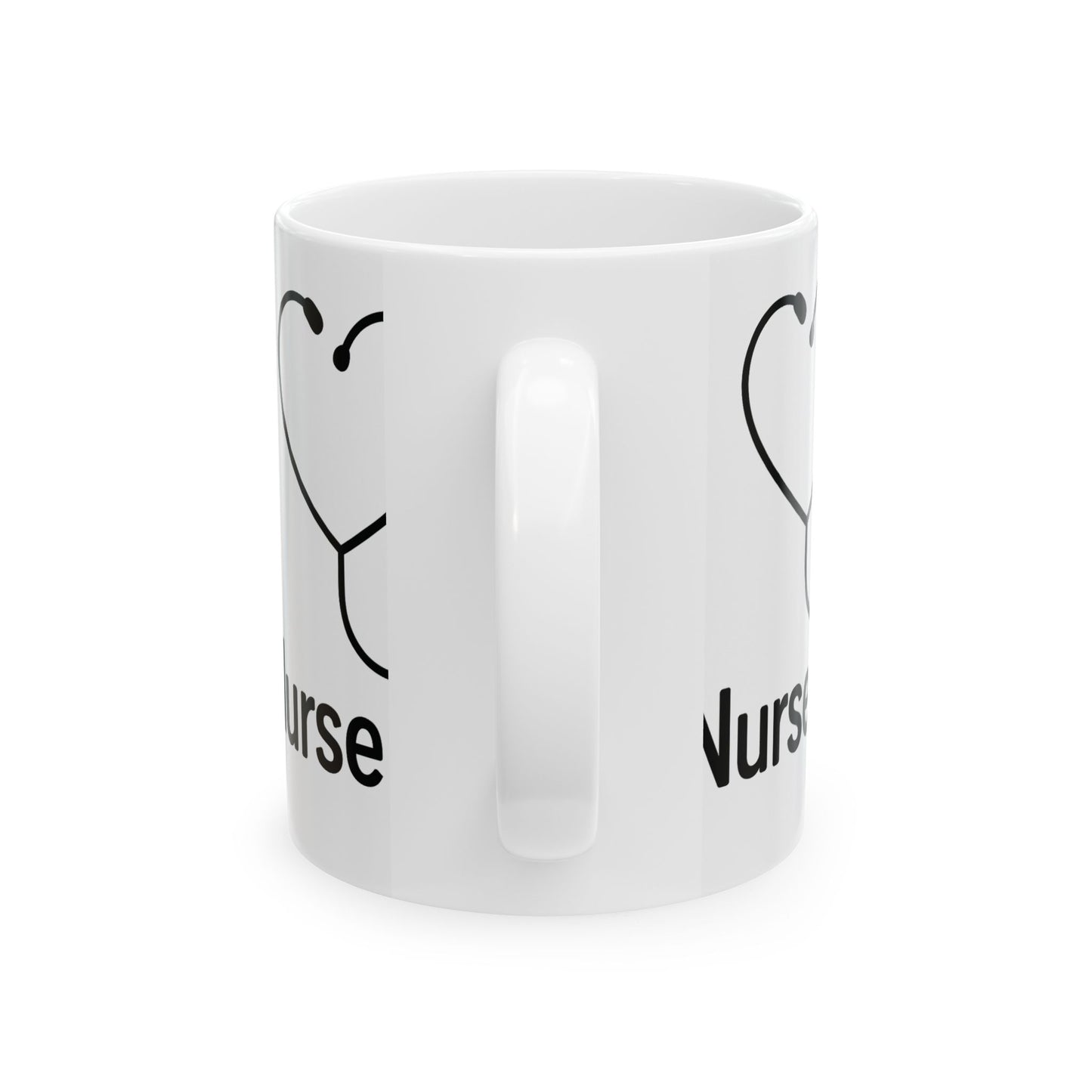 Nurse Life Ceramic Mug - Gift for Nurses, Healthcare Workers, Stethoscope Mug, Coffee Cup, 11oz, 15oz