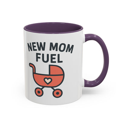 New Mom Fuel Coffee Mug - Cute Mom Gift, Ceramic Coffee Cup, Mommy Essentials, Baby Shower Gift, Parent Life Mug