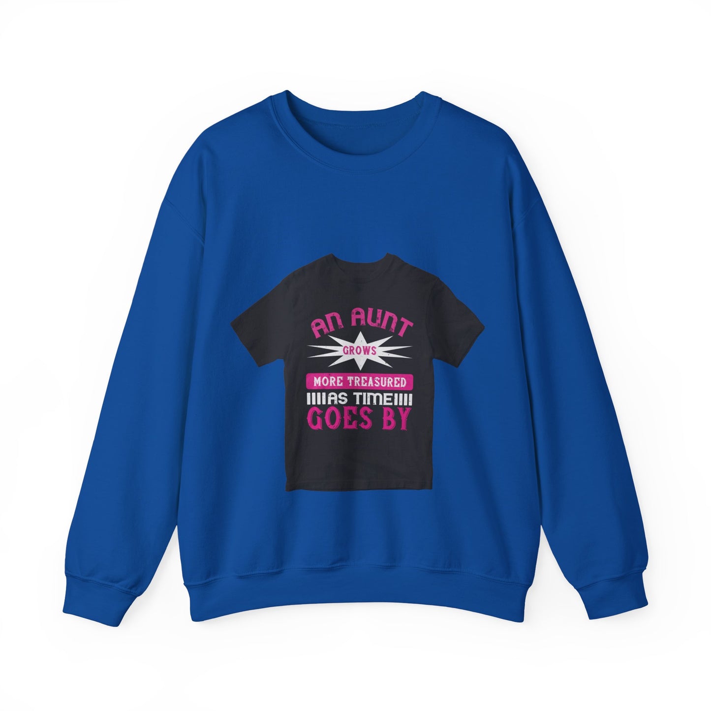 An aunt grows more treasured as time goes by — Unisex Heavy Blend Crewneck (G18000)