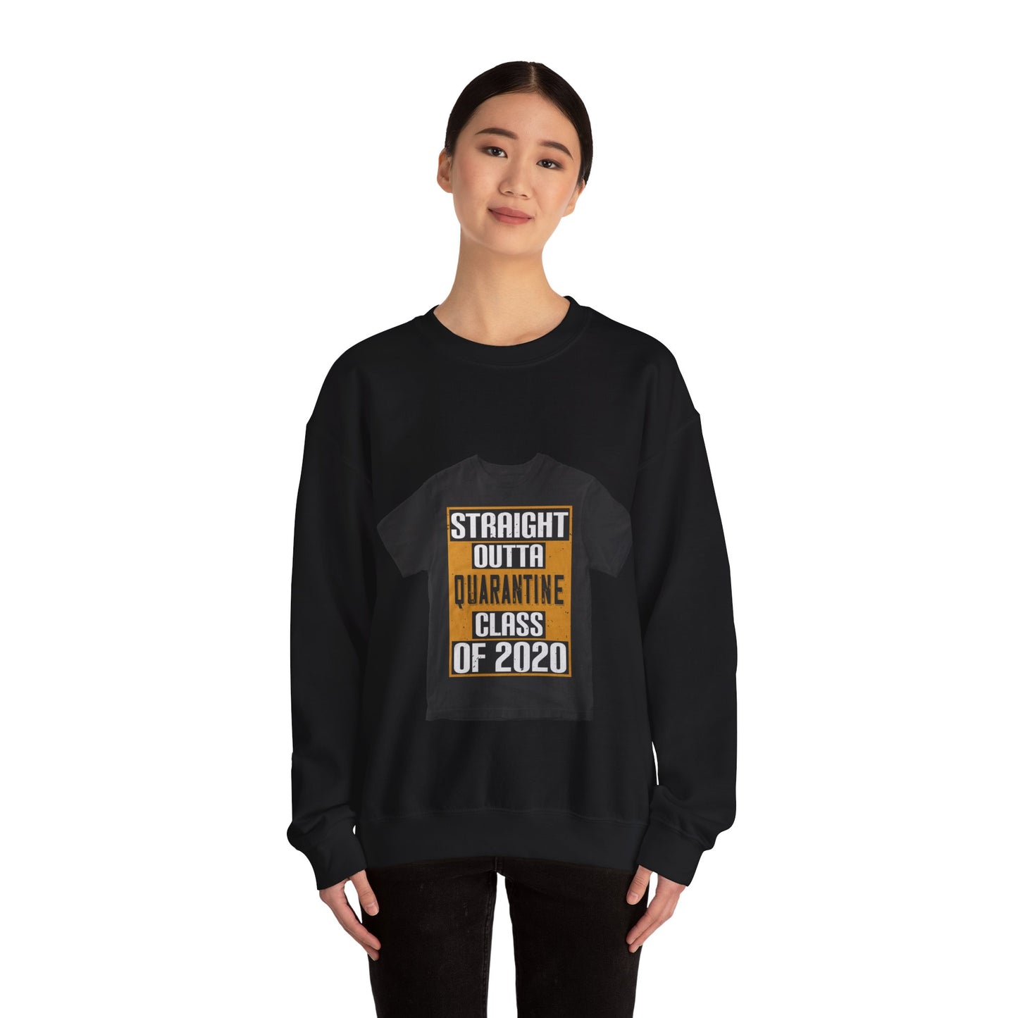 straight outta quarantine class of 2020 — Unisex Heavy Blend Crewneck (G18000)