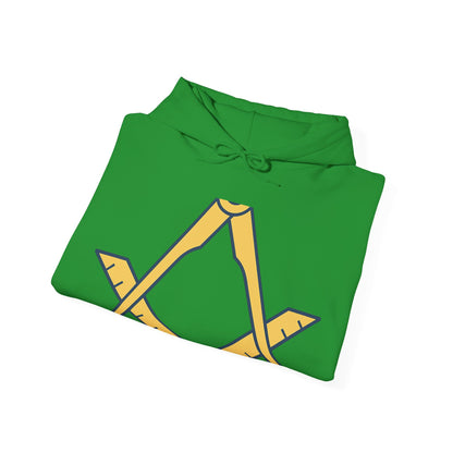 Plain Square and compass — Unisex Heavy Blend Hoodie (G18500)