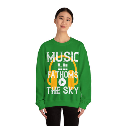 Music Fathoms The Sky-01 — Unisex Heavy Blend Crewneck (G18000)