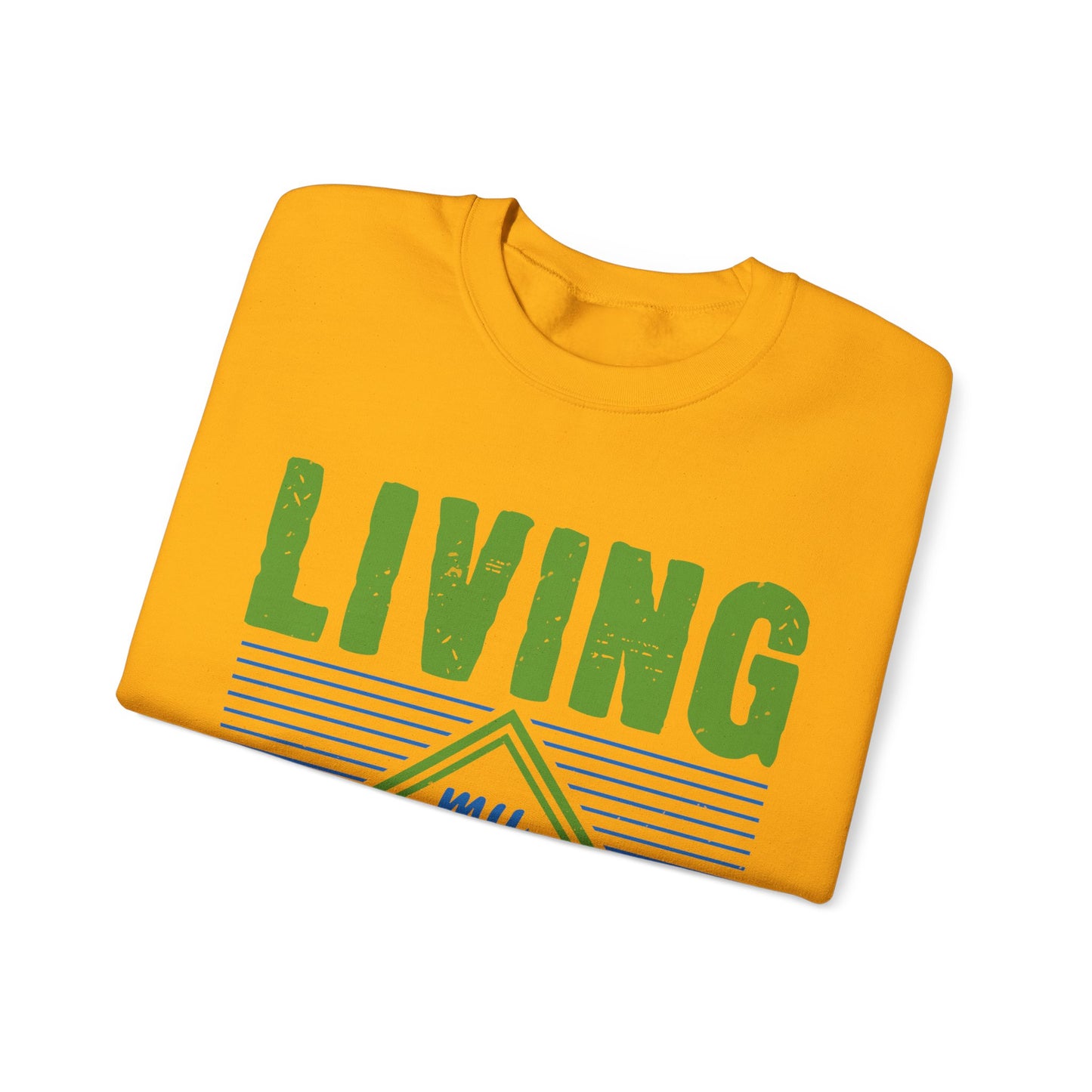 living my best quarantine-01 — Unisex Heavy Blend Crewneck (G18000)