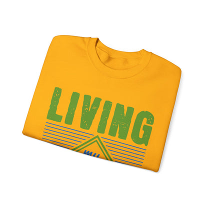 living my best quarantine-01 — Unisex Heavy Blend Crewneck (G18000)
