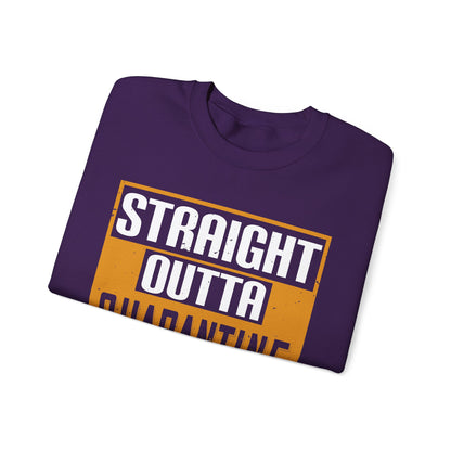 straight outta quarantine class of 2020-01 — Unisex Heavy Blend Crewneck (G18000)