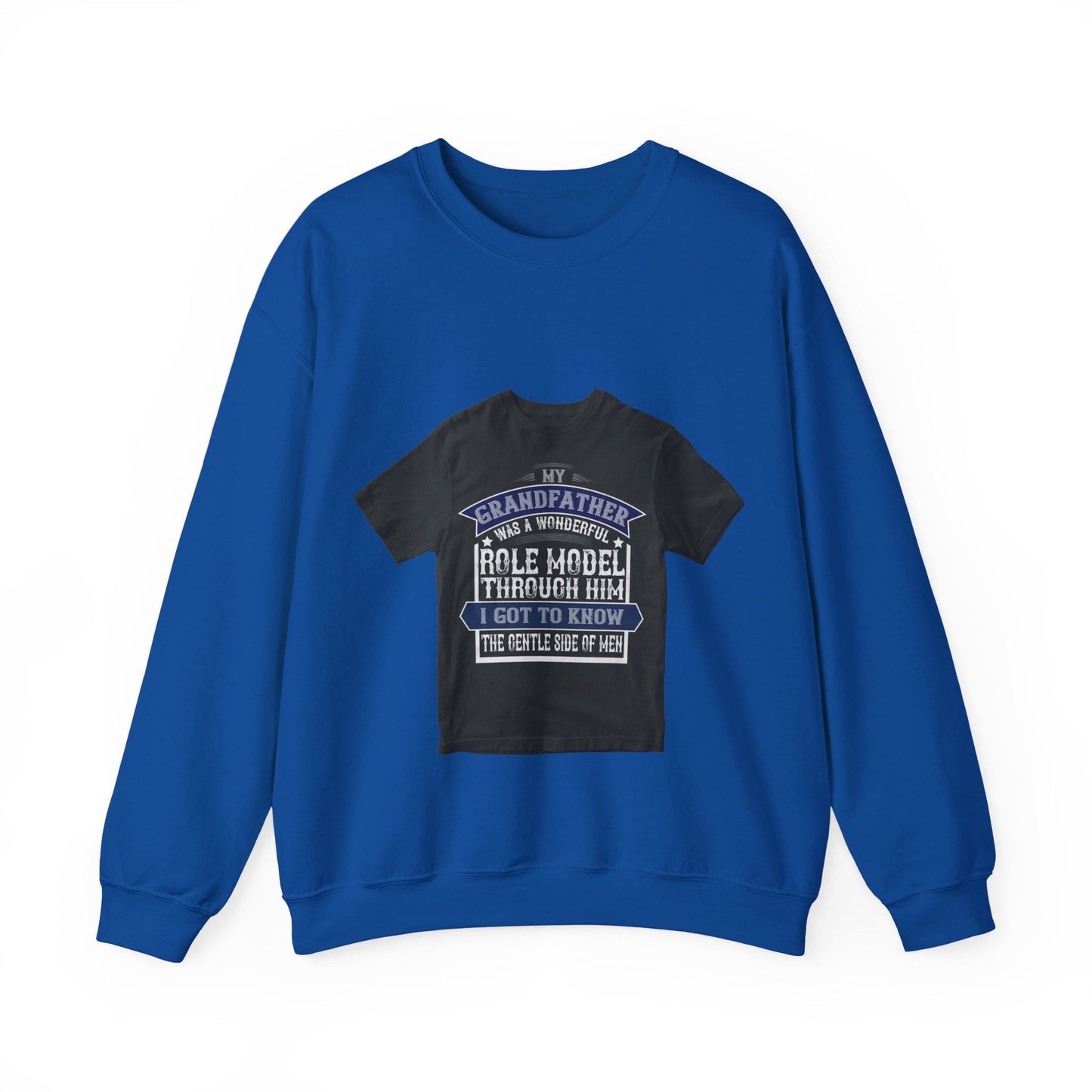 My grandfather was a wonderful role model-02 — Unisex Heavy Blend Crewneck (G18000)