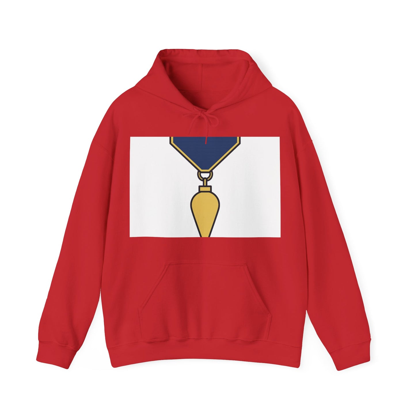 Junior Warden -JW - white bg — Unisex Heavy Blend Hoodie (G18500)