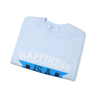 Happiness is a grandpa hug-01 — Unisex Heavy Blend Crewneck (G18000)