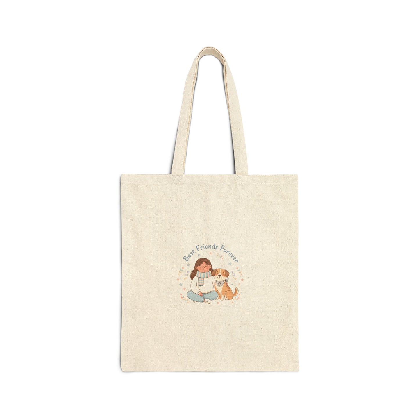 Pet & Pup Illustration Tote, paw print design, pet owner matching