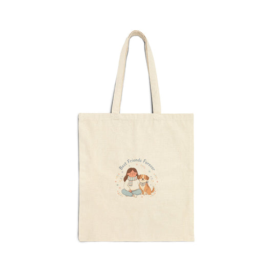 Pet & Pup Illustration Tote, paw print design, pet owner matching