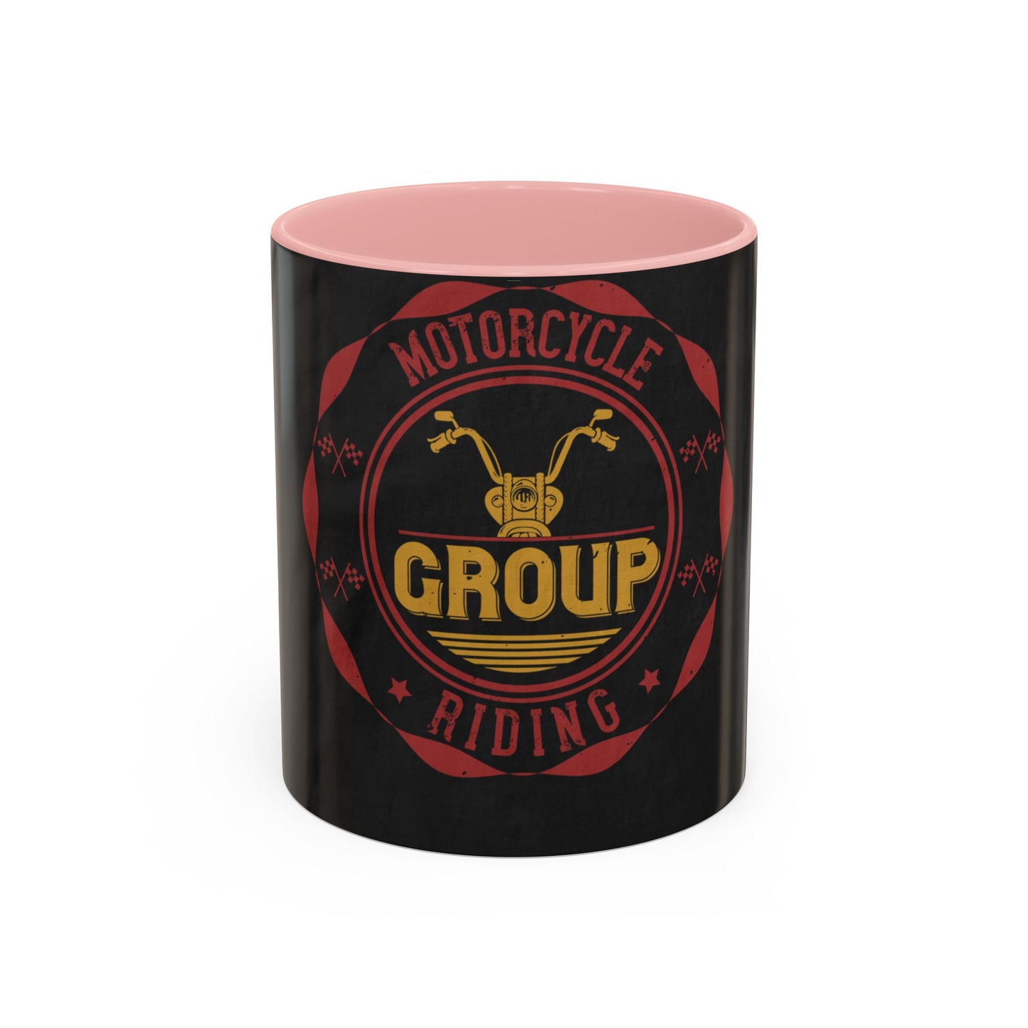 motorcycle group riding — Accent Mug 11/15oz
