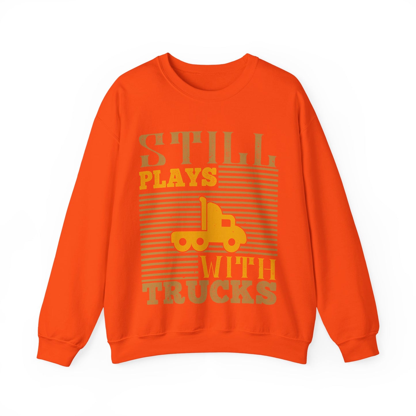 Still Plays With Trucks (2) — Unisex Heavy Blend Crewneck (G18000)