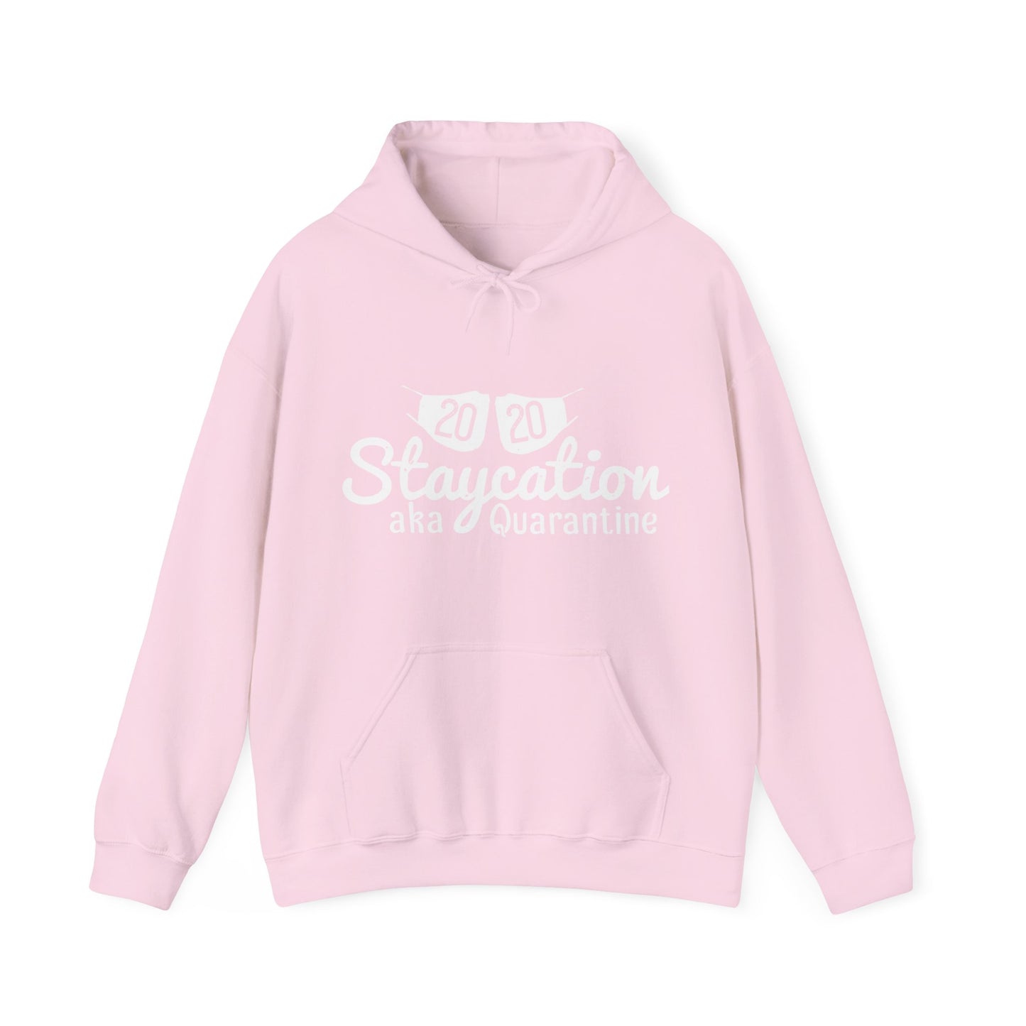 2020 staycation aka quarantine-01 — Unisex Heavy Blend Hoodie (G18500)